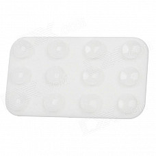 Mini Double-Sided Suction Cup Pad for Mobile Phone - White