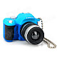 Digital Camera Style White LED Flashlight Keychains - Blue + Black (3 x AG13)