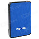 Focus Ultra-thin Wiredrawing Cigarette Case Dispenser w/ Built-in Butane Lighter - (Holds 10)