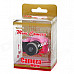 Mini Camera Style Keychain w/ Flash Torch - Pink + Black (3 x AG13)