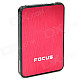 Focus Ultra-thin Wiredrawing Cigarette Case Dispenser w/ Built-in Butane Lighter - (Holds 10 )