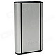 Focus JunLang Wiredrawing Cigarette Storage Case - Silver + Black (Holds 10)