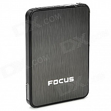 Focus Ultra-thin Wiredrawing Cigarette Case Dispenser w/ Butane Lighter - (Holds 10 )