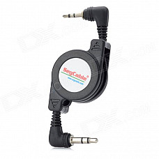 SegCable Moskye 3.5mm Male to 2.5mm Male Retractable Audio Cable - Black (75cm)