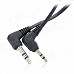 SegCable Moskye 3.5mm Male to 2.5mm Male Retractable Audio Cable - Black (75cm)