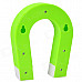 "U" Shaped ABS + Magnet Keys Hanging Toy w/ Self-Adhesive Tape - Green