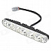 BF-D12082107X 12W 6000K 931lm 6-LED White Light Daytime Running Light for Car - (DC 12V / 2 PCS)