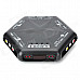 4-Port Composite/S-Video AV Media Switch Box Source Selector with IR Remote (110~240V AC)