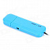 3.5mm USB FM Transmitter Car Music Player for Iphone / Ipad / MP3 - Blue