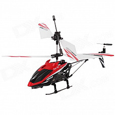 Rechargeable 3-CH IR Remote Control R/C Helicopter - Red + Black