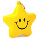 Cute Five-Pointed Star Smiley Face Style Keychain - Yellow