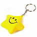 Cute Five-Pointed Star Smiley Face Style Keychain - Yellow