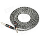3.5mm TRRS Male to 3.5mm Male Audio Cable - Grey