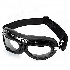 Folding Transparent PC Lens Safety Motorcycle Goggles