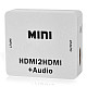 HDV-M612 HDMI to HDMI Audio Video Converter - White