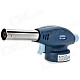 Windproof 1300'C Adjustable Blue Flame Butane Jet Torch Lighter - Blue + Silver