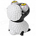 Cartoon Sheep Style Eyes Pop Out Stress Reliever Relief Squeeze Toy - Black + White