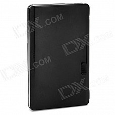 Aluminum Alloy and Plastic Cigarette Case Holder - Black