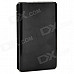 Aluminum Alloy and Plastic Cigarette Case Holder - Black