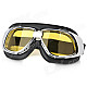 Fashion Yellow PC Lens Safety Motorcycle Goggles