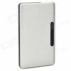 Aluminum Alloy and Plastic Cigarette Case Holder - Silver