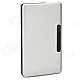 Aluminum Alloy and Plastic Cigarette Case Holder - Silver