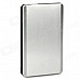 Aluminum Alloy and Plastic Cigarette Case Holder - Silver