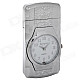 Fashion Quartz Watch Windproof Butane Gas Lighter - Silver (1 x 377)