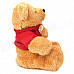 Lovely Plush Bear Doll w/ Sweater - Red + Yellow