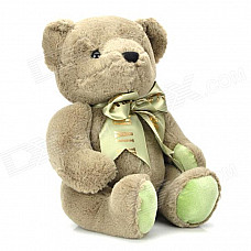 Lovely Plush Bear Doll w/ Bow - Glaucum