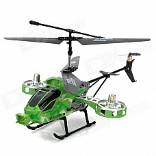 Rechargeable 4-CH IR Remote Controlled R/C Helicopter w/ Gyro - Green