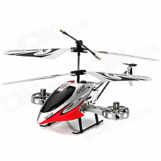 Rechargeable 4-CH IR Remote Controlled R/C Helicopter w/ Gyro - Red + Silver + Black