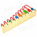 JIWANG XM-3010 1 + 1 Wooden Calculation Toy Shelf - Multicolored