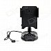 0.8" LCD 360' Rotating Car Charger Smart Stand w/ Hands-Free / FM Transmitter - Black (DC 12~24V)