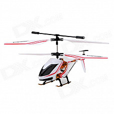 Mini Rechargeable 3-CH IR Remote Control R/C Helicopter - White + Red + Black