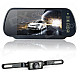 7" LCD Car Rearview Mirror Monitor + 2.4GHz Wireless Camera Kit w/ 7-LED Night Version - Black