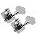 Open Style Bass String Tuning Pegs - Silver (2 PCS)