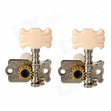 Classic Guitar String Tuning Pegs - Silver (Pair)