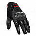 Scoyco Sporty Full-Finger Anti-Slip Motorcycle Gloves - Black (Pair / L Size)