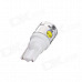 T10 5W 400lm 4-LED White Light Car Indicator Lamp