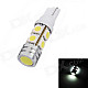 T10 4.5W 350lm 9x5050 SMD LED White Light Car Clearance / Dome / Dashboard Lamp