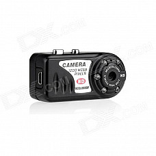 Mini Portable 5.0MP HD 1080P Camera Camcorder w/ USB / TF / 5-LED IR Night Vision - Black