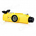 5.0MP Wide-Angle HD 720P 30m Diving Mask Camera w/ DV / 2-LED / Micro USB / 8GB TF - Yellow