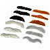 Costume Party Cosplay Artificial Mustache Beards - Black + Brown + White + Grey (12 PCS)