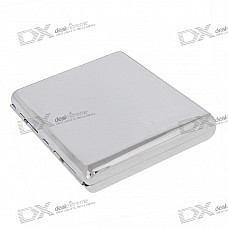 Elegant Stainless Steel Cigarette Case (Holds 20)