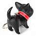 Cute Cartoon Cat Toy w/ 360 Degrees Rotating Head & Keychain - Black