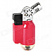 HJ-01 Portable Windproof Blue Flame Butane Gas Jet Lighter - Red + Silver