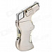 Cool Windproof Butane Jet Torch Lighter - Silver