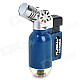 Portable Windproof Blue Flame Butane Gas Jet Lighter - Blue + Silver