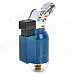 Portable Windproof Blue Flame Butane Gas Jet Lighter - Blue + Silver